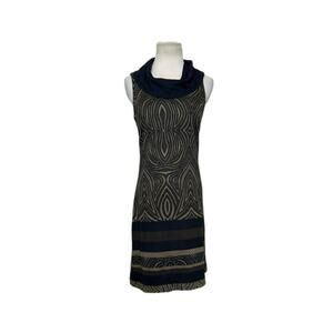 Sandro Ferrone sleeveless cowl neck sheath dress size small